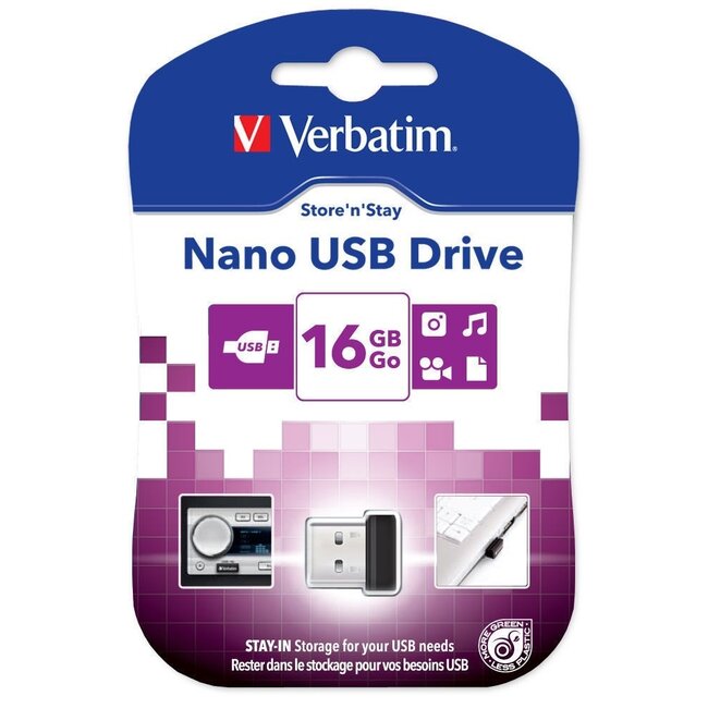 Verbatim NANO USB 2.0 Stick 16GB