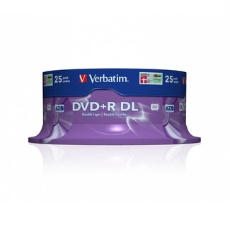 Verbatim Verbatim DVD+R Double Layer Rohlinge Spindel - 8x - 8,5 GB / 25 Stück