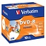 Verbatim DVD-R Wide Inkjet bedruckbar 16x - 4,7 GB - 10 Stück im Jewel Case