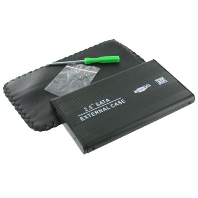 HDD-Gehäuse für 2,5'' SATA HDD/SSD - USB 3.0 / Schwarz
