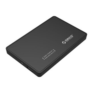 Orico Orico 2,5'' SATA HDD/SSD Gehäuse - USB 3.0 (Micro USB) - Kunststoff - Schwarz