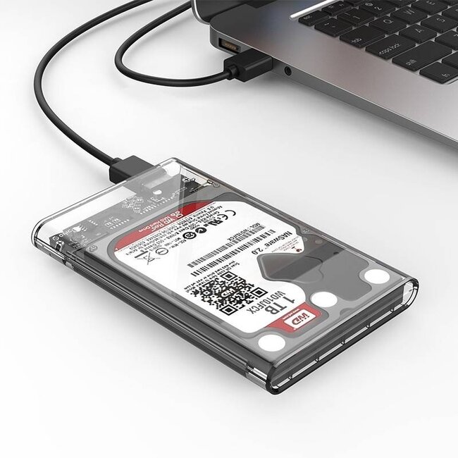 Orico 2,5'' SATA HDD/SSD Gehäuse - USB 3.0 (Micro USB) / Transparent