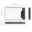 Orico 2,5'' SATA HDD/SSD Gehäuse - USB 3.0 (USB-C) / transparent