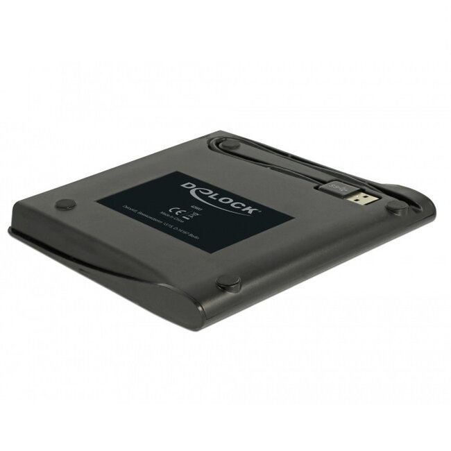 DeLOCK Gehäuse für 5,25'' Ultra Slim SATA Laufwerke (9,5mm) - USB 3.0 (USB-A) / Schwarz