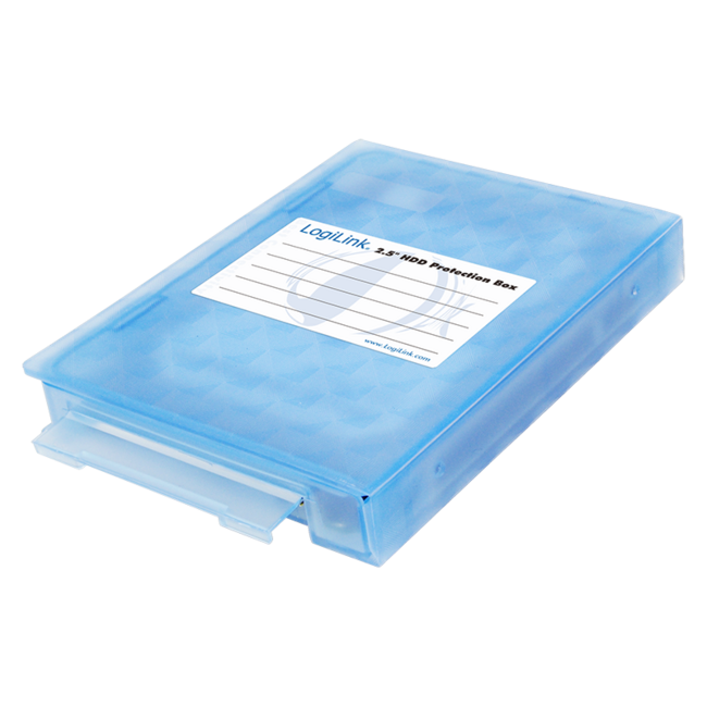 Abschließbare Schutzbox für 2,5'' HDD/SSD – Blau