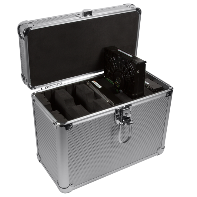 Koffer für 5x 3,5'' HDD / Silber