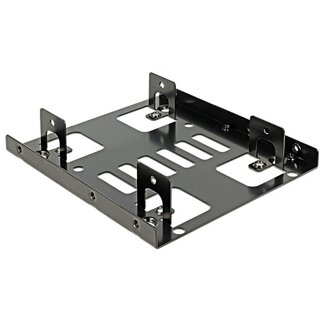 DeLOCK Premium 2x 2,5'' HDD/SSD auf 3,5'' Einbaurahmen / Schwarz