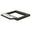 Premium 2,5'' SATA HDD/SSD auf 5,25'' Ultra Slim SATA Laufwerk (9,5mm) Caddy / Schwarz