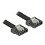 SATA FLEXI Datenkabel flach SATA600 6 Gbit/s schwarz 1 Meter