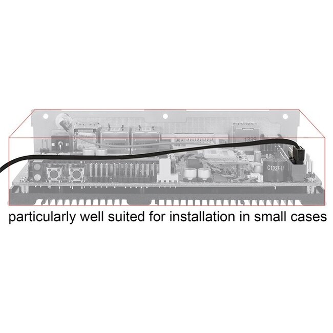 SATA FLEXI Datenkabel flach SATA600 6 Gbit/s schwarz 1 Meter