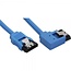 SATA-Datenkabel gerade/abgewinkelt links rund SATA600 6 Gbit/s blau 0,30 m