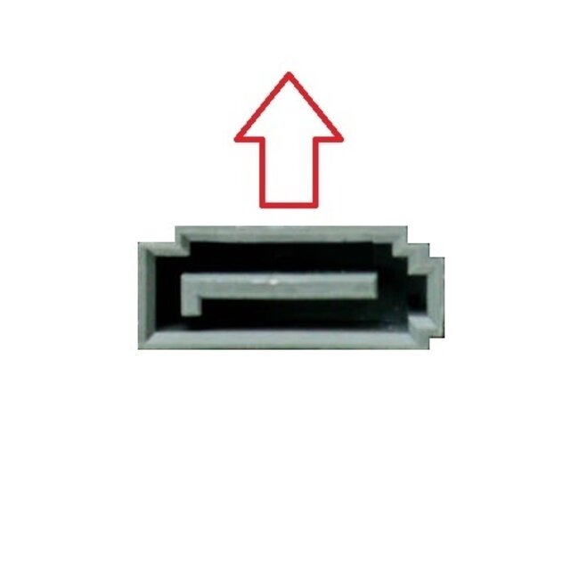 SATA-Datenkabel 0,30m flach 90° oben/unten gelb SATA600 6 Gbit/s