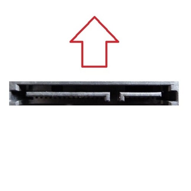 SATA 90° auf SATA Daten- und Stromkabel - SATA600 - 6 Gbit/s - 0,30 m