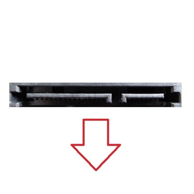 SATA 90° auf SATA Daten- und Stromkabel - SATA600 - 6 Gbit/s - 0,30 m