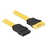 SATA-Datenverlängerungskabel flach SATA600 6 Gbit/s Gelb 1 Meter