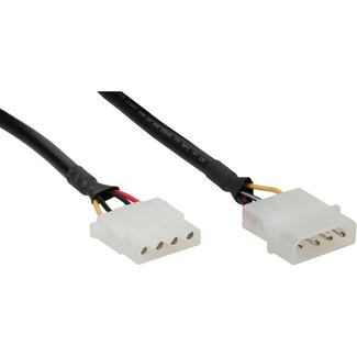 InLine Molex Verlängerungskabel - 0,50 Meter