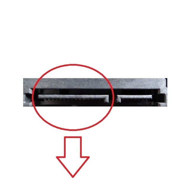 Molex (m) auf 4x SATA (w) Winkel mit Metallklammer Splitter - 0,50 m