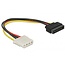 SATA (m) auf Molex (w) Adapter - 0,20 m
