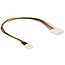 Floppy (m) - Molex (w) Stromkabel - 0,30 Meter
