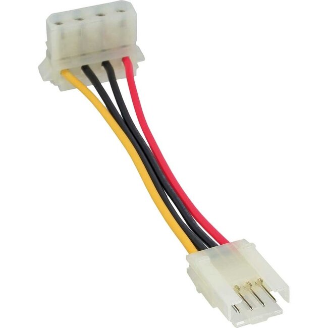 Floppy (m) - Molex (w) Winkel-Stromkabel - 0,05 m