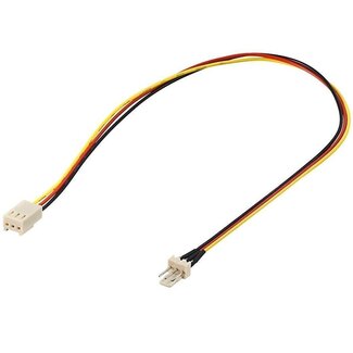 Goobay 3-Pin Gehäuselüfter Verlängerungskabel 0,30 m