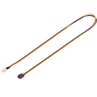 Goobay 3-Pin Gehäuselüfter Verlängerungskabel 0,60 m (m-w)