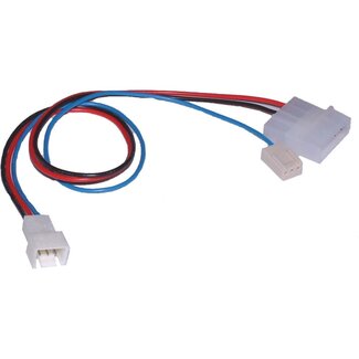 InLine Molex (m) - 1x 3-Pin Lüfter 5V (m) + 1x 3-Pin Lüfter Motherboard (w) Stromkabel - 0,30 m