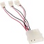 Molex (m) - 3x 3-Pin Gehäuselüfter 5V (m) Stromkabel - 0,15 m