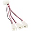 Molex (m) - 3x 3-Pin Gehäuselüfter 5V (m) Stromkabel - 0,15 m