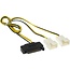 SATA (m) auf 2x 3-Pin Gehäuselüfter (m) Stromkabel - 0,30 m