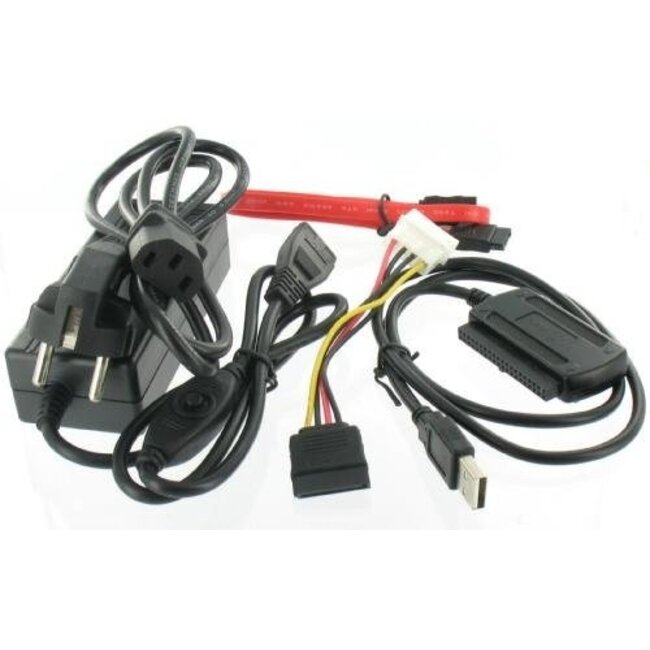 USB-A zu SATA/IDE Adapter für 2,5'' & 3,5'' HDD/SSD - USB 2.0