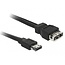 Power over eSATA (eSATAp) zu eSATA, eSATAp und USB-A Kabel - SATA300 - 3 Gbit/s / Schwarz - 1 Meter