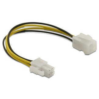 DeLOCK ATX12V P4 (m) zu P4 (w) Verlängerungskabel 0,15 m