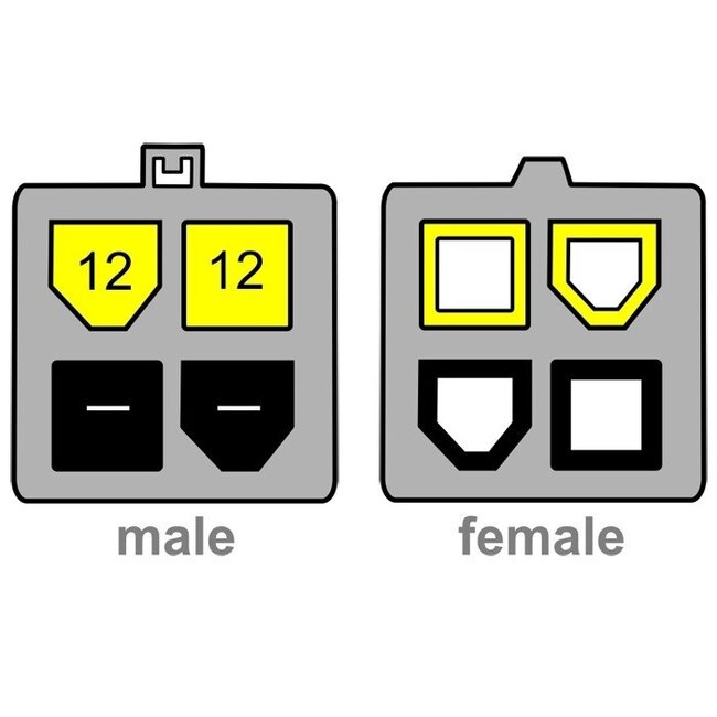 ATX12V P4 (m) zu P4 (w) Verlängerungskabel 0,15 m