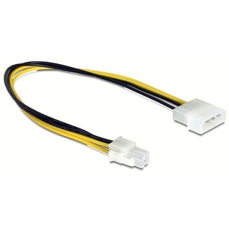 DeLOCK Molex (m) zu ATX12V P4 (m) Stromkabel - 0,30 m