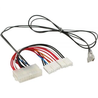 InLine ATX 20-Pin (v) - AT P8 + AT P9 (v) Stromkabel mit Schalter - 0,20 m