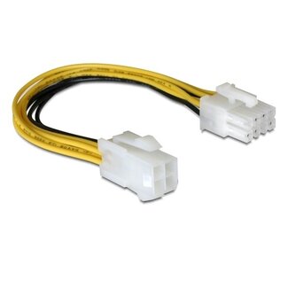 Goobay ATX12V P4 (w) - EPS12V 8-polig (m) Stromkabel - 0,20 Meter