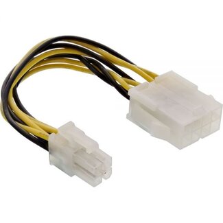 InLine ATX12V P4 (m) - EPS12V 8-polig (w) Stromkabel - 0,15 Meter