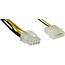 Molex (m) - EPS12V 8-polig (m) Stromkabel - 0,45 m