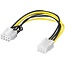 PCIe 6-polig (w) auf PCIe 8-polig (m) Stromkabel - 0,20 m