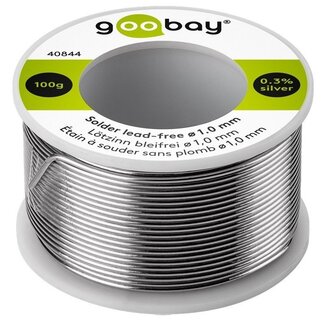Goobay Bleifreies Lötzinn 1mm - 100g