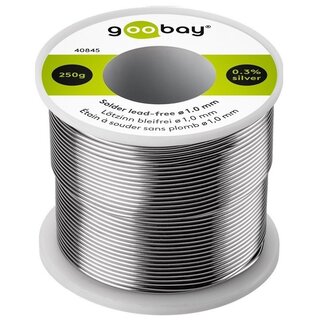 Goobay Bleifreies Lötzinn 1mm - 250g