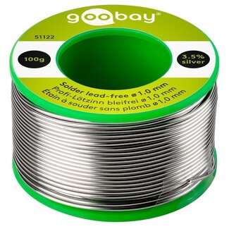 Goobay Premium bleifreies Lötzinn 1mm - 100g