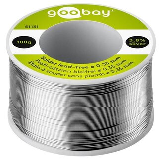 Goobay Premium bleifreies Lötzinn 0,35mm - 100g