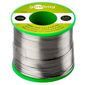 Goobay Premium bleifreies Lötzinn 0,80mm - 250g
