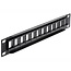 Delock 10 Zoll Patchpanel | 12 Keystone Module | 1U | Schwarz