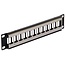 Delock 10 Zoll Patchpanel | 12 Keystone Module | 1U | Schwarz