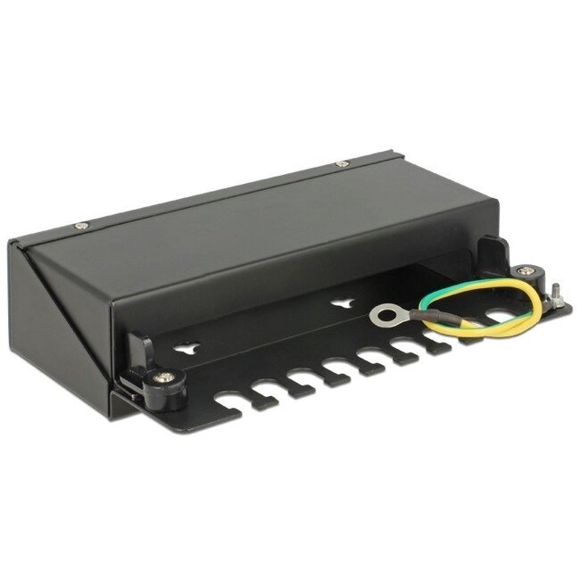 Desktop Patchpanel für 8 Keystone-Module / Schwarz