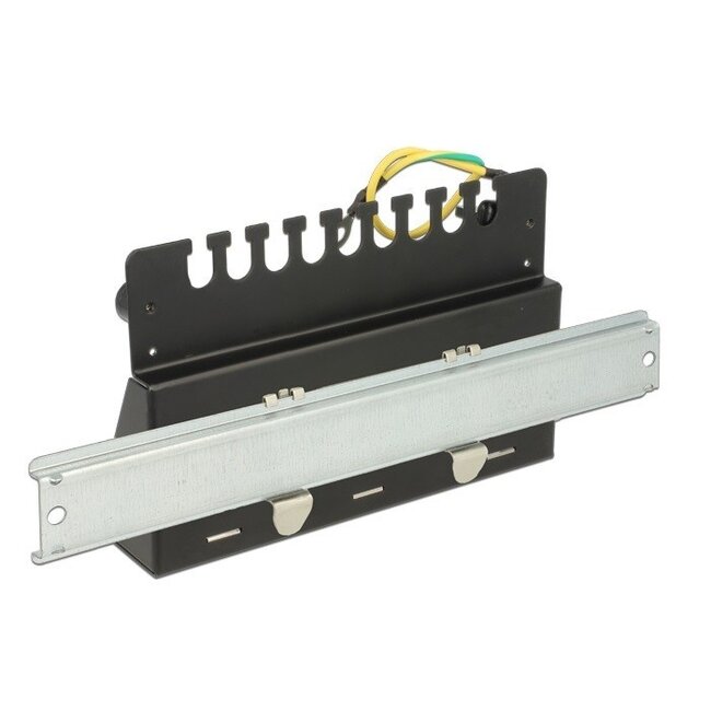 Desktop Patchpanel für 8 Keystone-Module / Schwarz