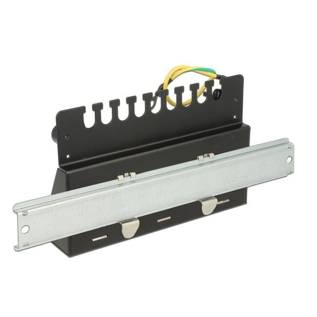 Desktop-Patchpanel für 12 Keystone-Module / Schwarz